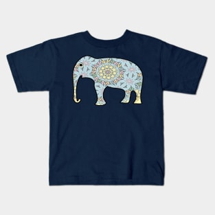 pastel and unicorn colorful elephant, Mandala art Kids T-Shirt